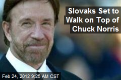 Slovaks Set to Walk on Top of Chuck Norris