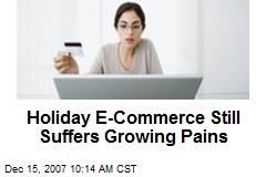 Holiday E-Commerce Still Suffers Growing Pains