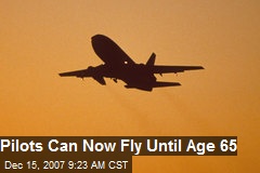 Pilots Can Now Fly Until Age 65