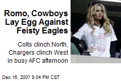 Romo, Cowboys Lay Egg Against Feisty Eagles