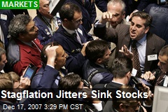 Stagflation Jitters Sink Stocks
