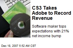 CS3 Takes Adobe to Record Revenue