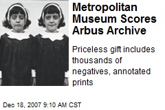 Metropolitan Museum Scores Arbus Archive