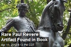 Rare Paul Revere Artifact Found in Book