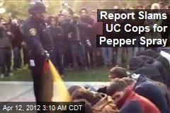 Report Slams UC Cops for Pepper Spray