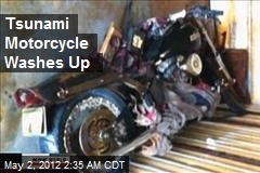 Tsunami Motorcycle Washes Up