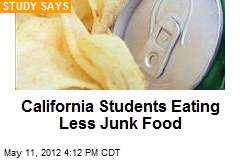 California Students Eating Less Junk Food