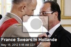 France Swears In Hollande