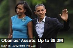 Obamas&#39; Assets: Up to $8.3M