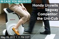 Honda Unveils Segway Competitor: the Uni-Cub