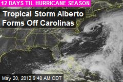 Tropical Storm Alberto Forms Off Carolinas