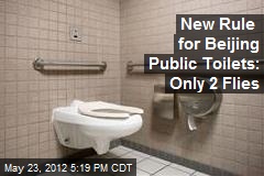 New Rule for Beijing Public Toilets: Only 2 Flies