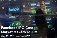 Facebook IPO Cost Market Makers $100M