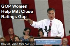 Mitt Closing Ratings Gap, Winning GOP Women