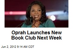 Oprah Launches New Book Club Next Week