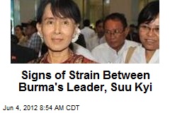 Signs of Strain Between Burma&#39;s Leader, Suu Kyi