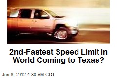 Texas Considering 85 mph Speed Limit on New Highway