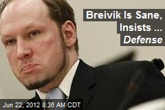 Breivik Is Sane Insists ... Defense