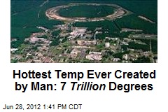 Hottest Temp Ever Created by Man: 7 Trillion Degrees