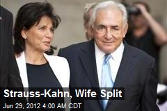 Strauss-Kahn, Wife Split
