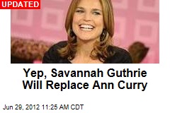 Savannah Guthrie Takes Ann Curry&#39;s Seat on Today