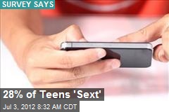 28% of Teens &#39;Sext&#39;