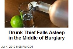 Drunk Thief Falls Asleep in the Middle of Burglary