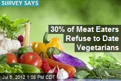 30% of Meat Eaters Refuse to Date Vegetarians