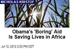 Obama&#39;s &#39;Boring&#39; Aid Is Saving Lives in Africa