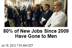 80% of New Jobs Since 2009 Have Gone to Men