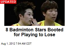 Badminton Stars Charged With Playing to Lose