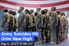 Army Suicides Hit New High in July