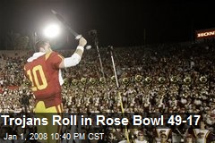 Trojans Roll in Rose Bowl 49-17