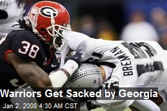 Warriors Get Sacked by Georgia