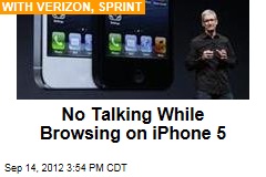 No Talking While Browsing on iPhone 5
