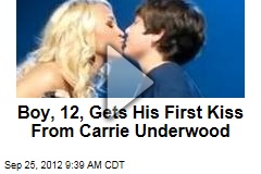Boy, 12, Gets His First Kiss From Carrie Underwood