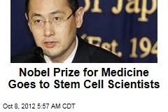 Nobel Prize for Medicine Goes to Stem Cell Scientists