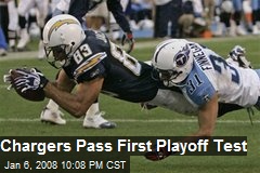 Chargers Pass First Playoff Test