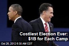 Costliest Election Ever: $1B for Each Camp