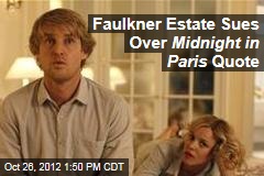 Faulkner Estate Sues Over Midnight in Paris Quote