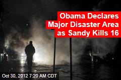 Sandy Leaves 16 Dead, Millions Without Power