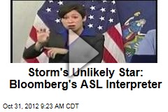 Storm&#39;s Unlikely Star: Bloomberg&#39;s ASL Interpreter