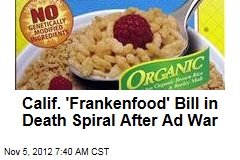 Calif. &#39;Frankenfood&#39; Bill in Death Spiral After Ad War