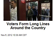 Voters Form Long Lines Around the Country