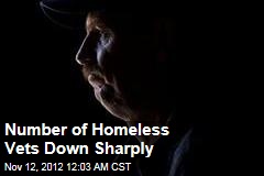 Number of Homeless Vets Down Sharply