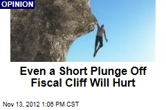 Even a Short Plunge Off Fiscal Cliff Will Hurt