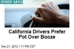 California Drivers Prefer Pot Over Booze