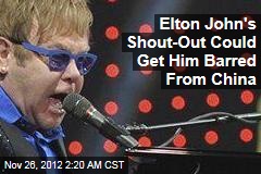 Elton John Praises Dissident at Beijing Concert