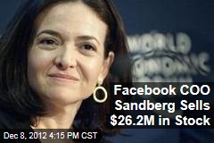 Facebook COO Sandberg Sells $26.2M in Stock