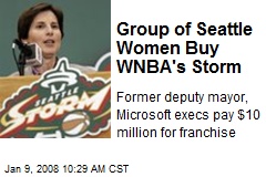 Group of Seattle Women Buy WNBA's Storm